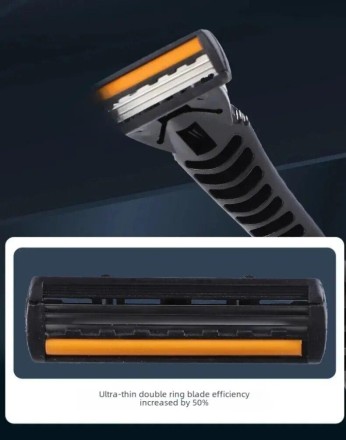 Гоління для гоління та змінні картриджі касети 3х Набір 12+1 Jie Rui