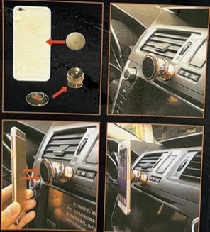 Магнітний тримач для телефона в авто WALKER CX-003 Mobile Bracket. Метал!