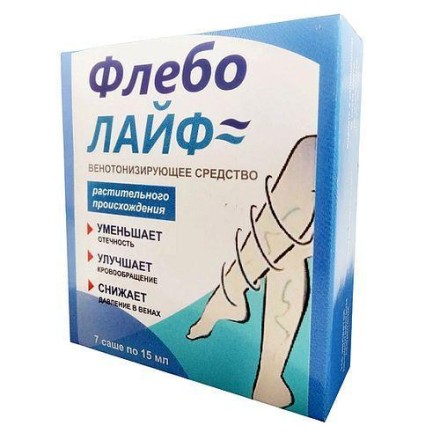 Флеболайф (Phlebolife) препарат від варикозу, 7 саші