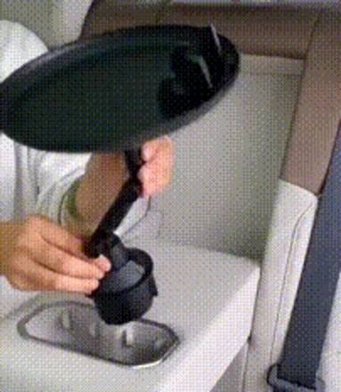 Авто стіл у підсклянник із тримачем для телефона Столик в авто. Таця в машину в підсклянник. Трансформер.