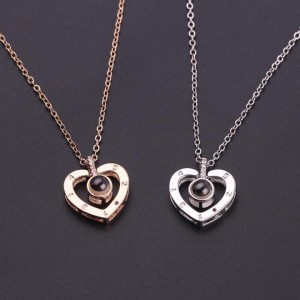 Кулон підвіска I love you Я люблю тебе 100 мовами світу (золотий, сріблястий) + ланцюжок!