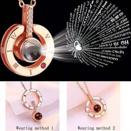 Кулон підвіска I love you Я люблю тебе 100 мовами світу (золотий, сріблястий) + ланцюжок!