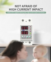 Пристрій захисту мережі Ptorector TOVPD1-60-EC (реле напруги + амперметр). Відсікач напруги.