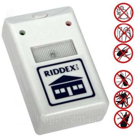 Електромагнітний відлякувач гризунів і комах 220 В, RIDDEX/Ультразвуковий відлякувач від шкідників