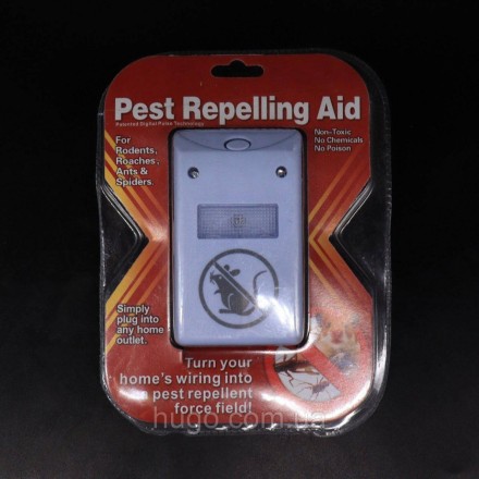 Електромагнітний відлякувач гризунів і комах 220 В, RIDDEX/Ультразвуковий відлякувач від шкідників