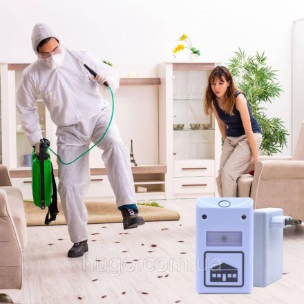 Електромагнітний відлякувач гризунів і комах 220 В, RIDDEX/Ультразвуковий відлякувач від шкідників