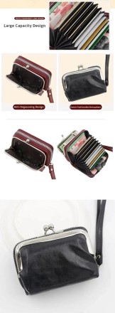 Вінтажний гаманець "Retro Style Wallet". PU Wallet. Якість.