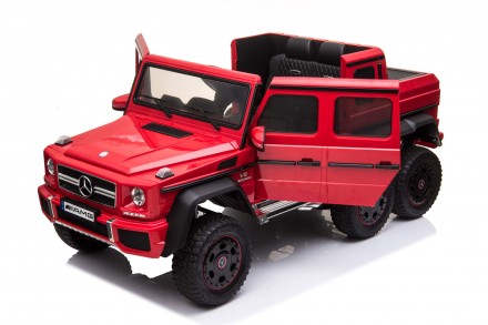Дитячий електромобіль Mercedes Benz G63 DMD318 6WD Червоний. Двовісний!