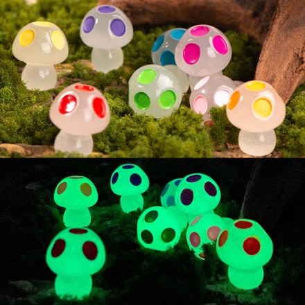 Мікропологічна фігурка світні гриби прибульці, набір 5 шт.