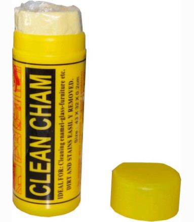 Серветка синтетична вологопоглинальна "CLEAN CHAM" (43х32х0,2 см), жовта
