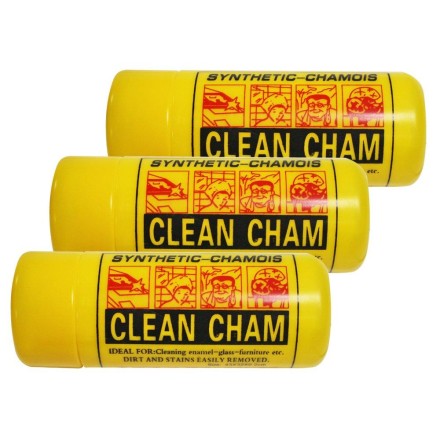 Серветка синтетична вологопоглинальна "CLEAN CHAM" (43х32х0,2 см), жовта