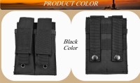 Подвійний пістолетний підсумок для магазинів патрон 9 мм/.223/.38супер "Molle Tactical 9mm2, поясной чехол