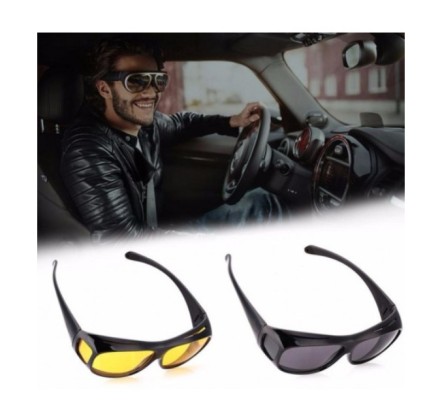 Окуляри HD Vision WrapArounds для захисту вдень і вночі. Автоочки. Оригінал. 2шт