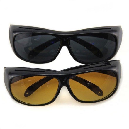 Окуляри HD Vision WrapArounds для захисту вдень і вночі. Автоочки. Оригінал. 2шт