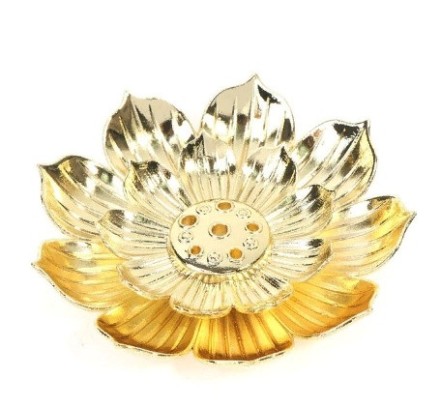 Казало куральник для пахощів, тримач для паличок, тарілка. Бронза. Золото