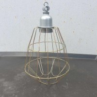 Плафон — абажур для інфрачервоної лампи плетений + керамічний термостійкий патрон "Кантрі" Е27