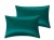 Наволочки атласні, шовкові 50х75, комплект 2 шт., смарагдовий зелений "Emerald"