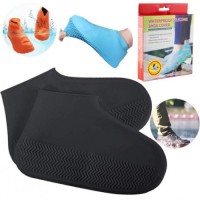 Калоші калоші силіконові, водонепроникні бахіли, Чохли для взуття. Чорні, салатові