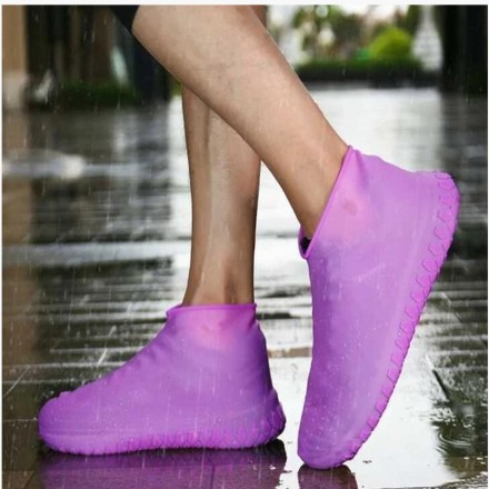 Калоші калоші силіконові, водонепроникні бахіли, Чохли для взуття. Чорні, салатові