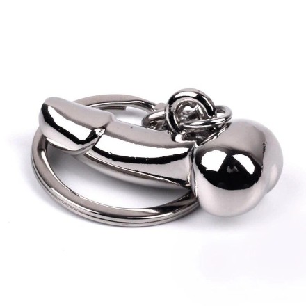 Брелок "Ню" із серії "Камасутра" "Rhodium Tools" з кільцем із неіржавкої сталі. Хром