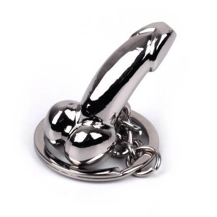 Брелок "Ню" із серії "Камасутра" "Rhodium Tools" з кільцем із неіржавкої сталі. Хром