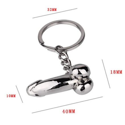 Брелок "Ню" із серії "Камасутра" "Rhodium Tools" з кільцем із неіржавкої сталі. Хром