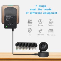 Універсальні регульований імпульсний адаптер блок живлення 3 A 30 W 3/4.5/6/7.5/9/12V + 7 штекерів!