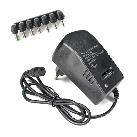 Універсальні регульований імпульсний адаптер блок живлення 3 A 30 W 3/4.5/6/7.5/9/12V + 7 штекерів!