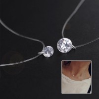 Кулон камінчиків на волосіні підвіска невидима кулон циркон Xuping Jewelry