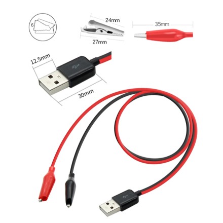 Перехідник кабель USB to DC 5V-9V — 12V Alligator — крокодили, універсальний адаптер