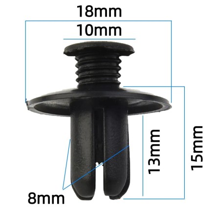Клипса 8мм /20pcs MIX for Nissan X-Trail Juke Qashqai Micra Tiida Leaf Fit  Subaru Forester Toyota Ford