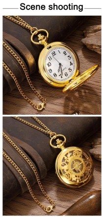 Годинник кишеньковий вінтаж "Vintage Classic Watch" у стилі з ланцюжком