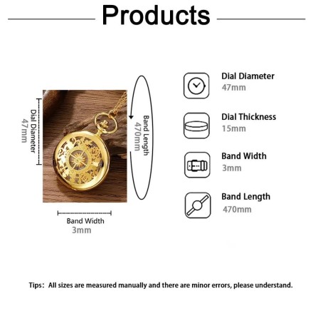 Годинник кишеньковий вінтаж "Vintage Classic Watch" у стилі з ланцюжком