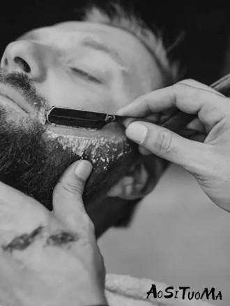 Небезпечна бритва, клинкова бритва з відкритим лезом, пряма бритва, побоювання, шаветка Vintage Barber