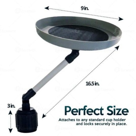 Столик в авто. Таця в машину в підсклянник. Трансформер 360 градусів