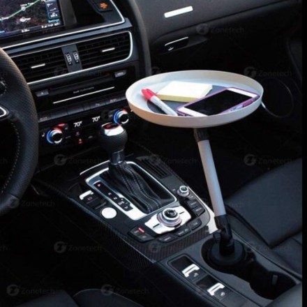 Столик в авто. Таця в машину в підсклянник. Трансформер 360 градусів