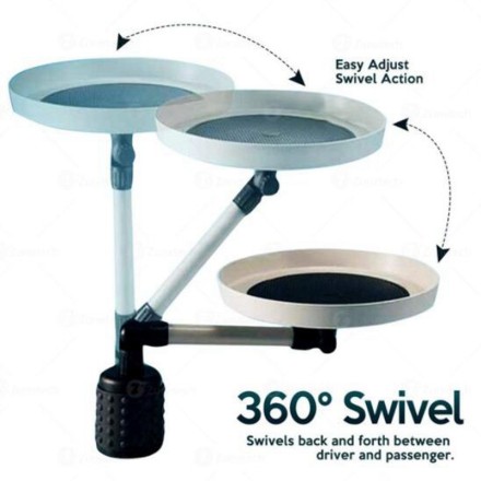 Столик в авто. Таця в машину в підсклянник. Трансформер 360 градусів