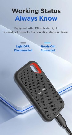 Зовнішній накопичувач SSD USB Type-C Extreme High-speed portable 8Tb USB3.1 External Hard Drive Expedition