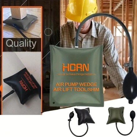 Pump Wedge NAIERDI 6.5 inch насос домкрат клин посилений — пневмодомкрат PDR. Оливка