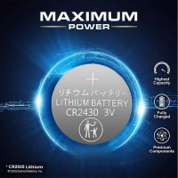 Батарейка елемент живлення CR 2430 (DL2430 BR2430), 280 mAh. Lithium 3V. Термін зберігання 5 років!