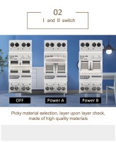 Перемикач навантаження перекидної рубільник CHYT MTS 40А 2Р дім і генератор