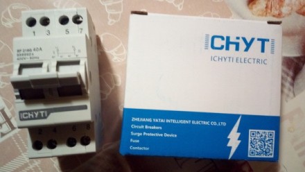 Перемикач навантаження перекидної рубільник CHYT MTS 40А 2Р дім і генератор