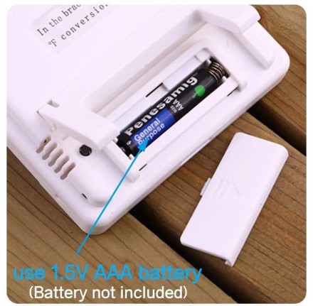 Цифровий термометр, гігрометр, метеостанція, тестер температури та вологості, годинник, будильник HTC-1