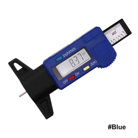 Вимірювач глибини протектора для автомобільних шин, цифровий 0-25,4 мм.