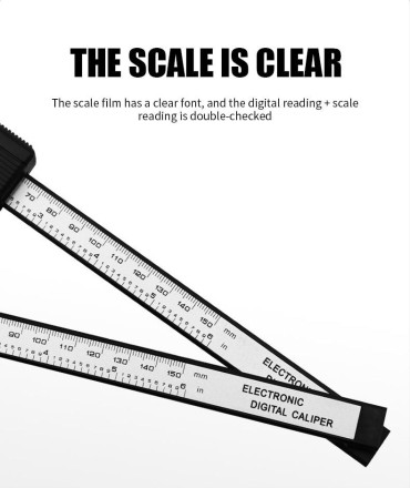 Вимірювач глибини протектора для автомобільних шин, цифровий 0-25,4 мм.