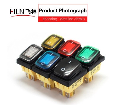 Кнопка IP67 — Водонепроникний кулісний перемикач KCD4, неіржавка сталь 30 А