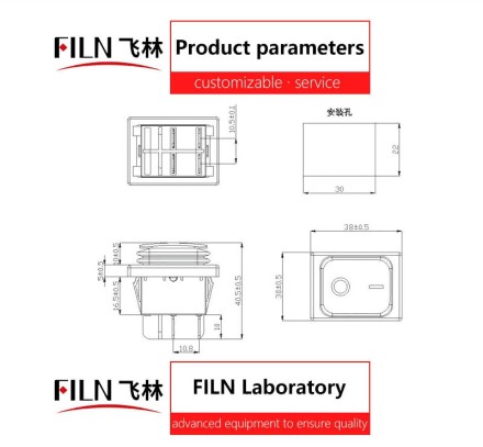 Кнопка IP67 — Водонепроникний кулісний перемикач KCD4, неіржавка сталь 30 А