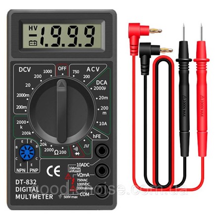Мультиметр (тестер) DT-832 з щупами