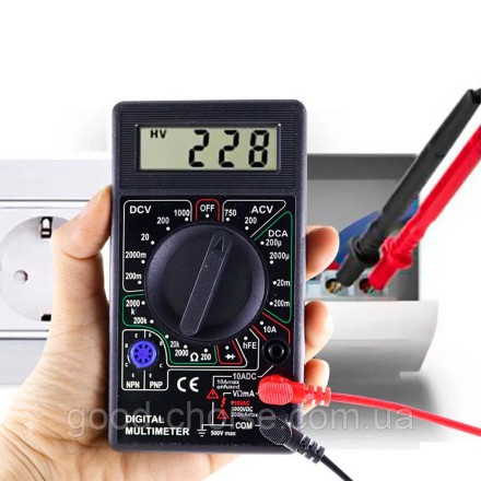 Мультиметр (тестер) DT-832 з щупами