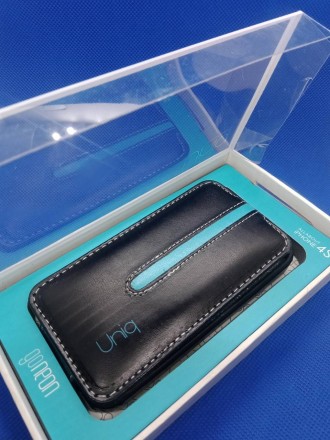 Чохол UNIQ для iPhone 4S. Шкіра. Прошитий. У подарунковій упаковці Go Neon